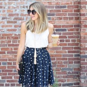 MAISON JULES Polka Dot Skirt